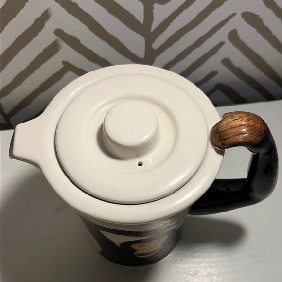 Pier 1 Monkey Design Ceramic Teapot - Picture 5 of 7